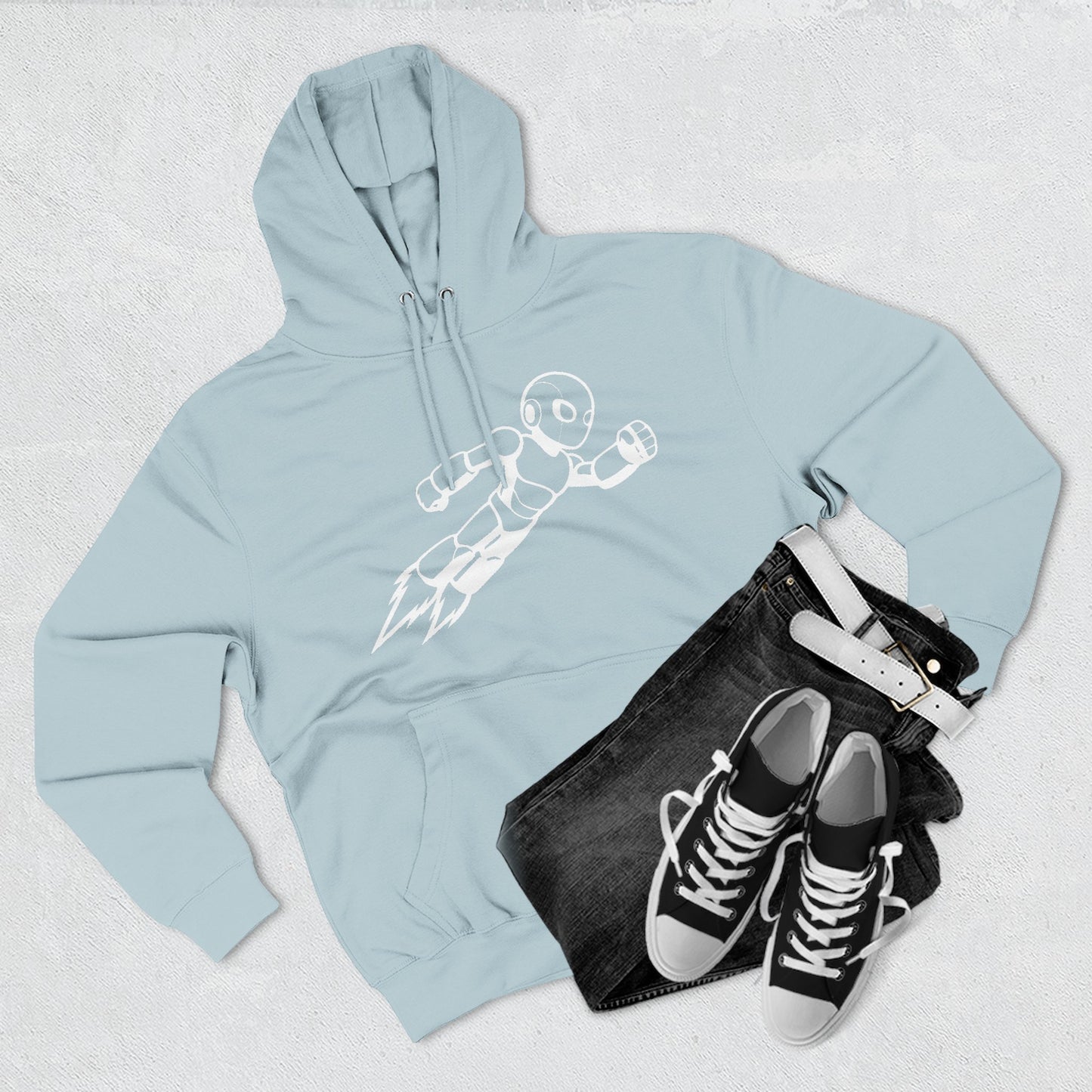 Three-Panel Fleece Hoodie Kytron
