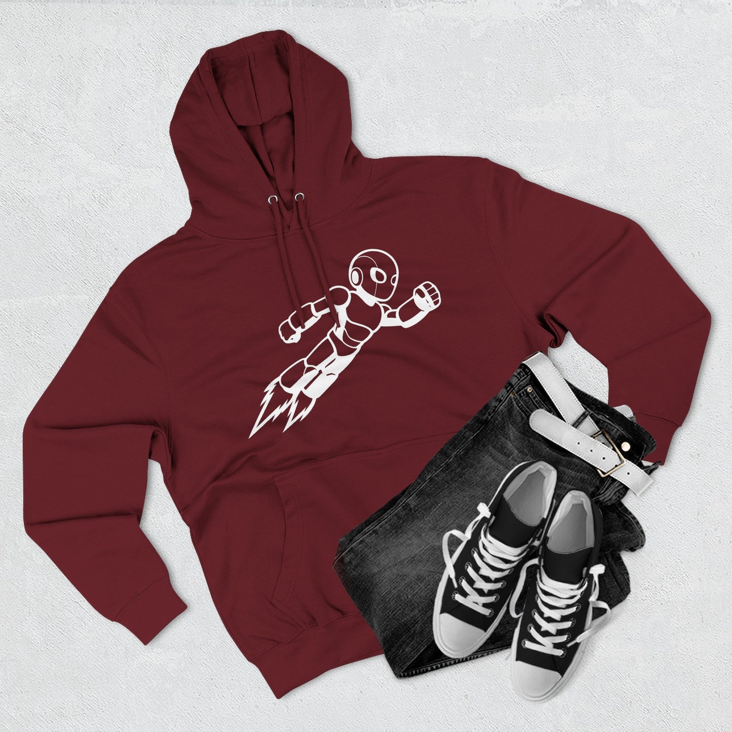 Three-Panel Fleece Hoodie Kytron