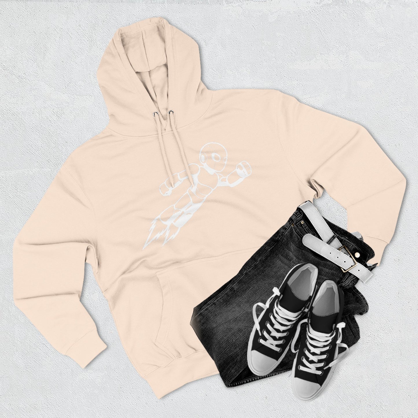 Three-Panel Fleece Hoodie Kytron