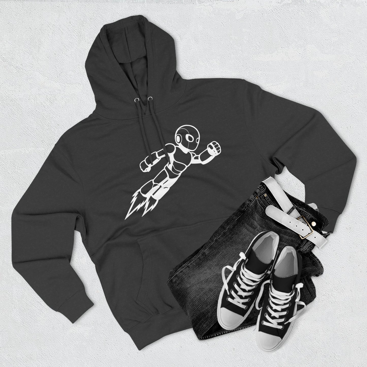Three-Panel Fleece Hoodie Kytron