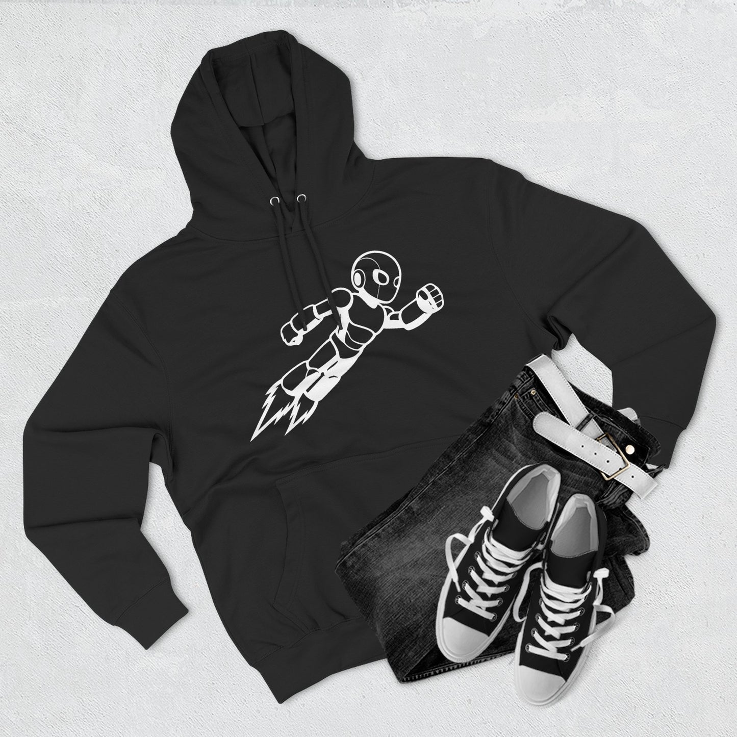 Three-Panel Fleece Hoodie Kytron
