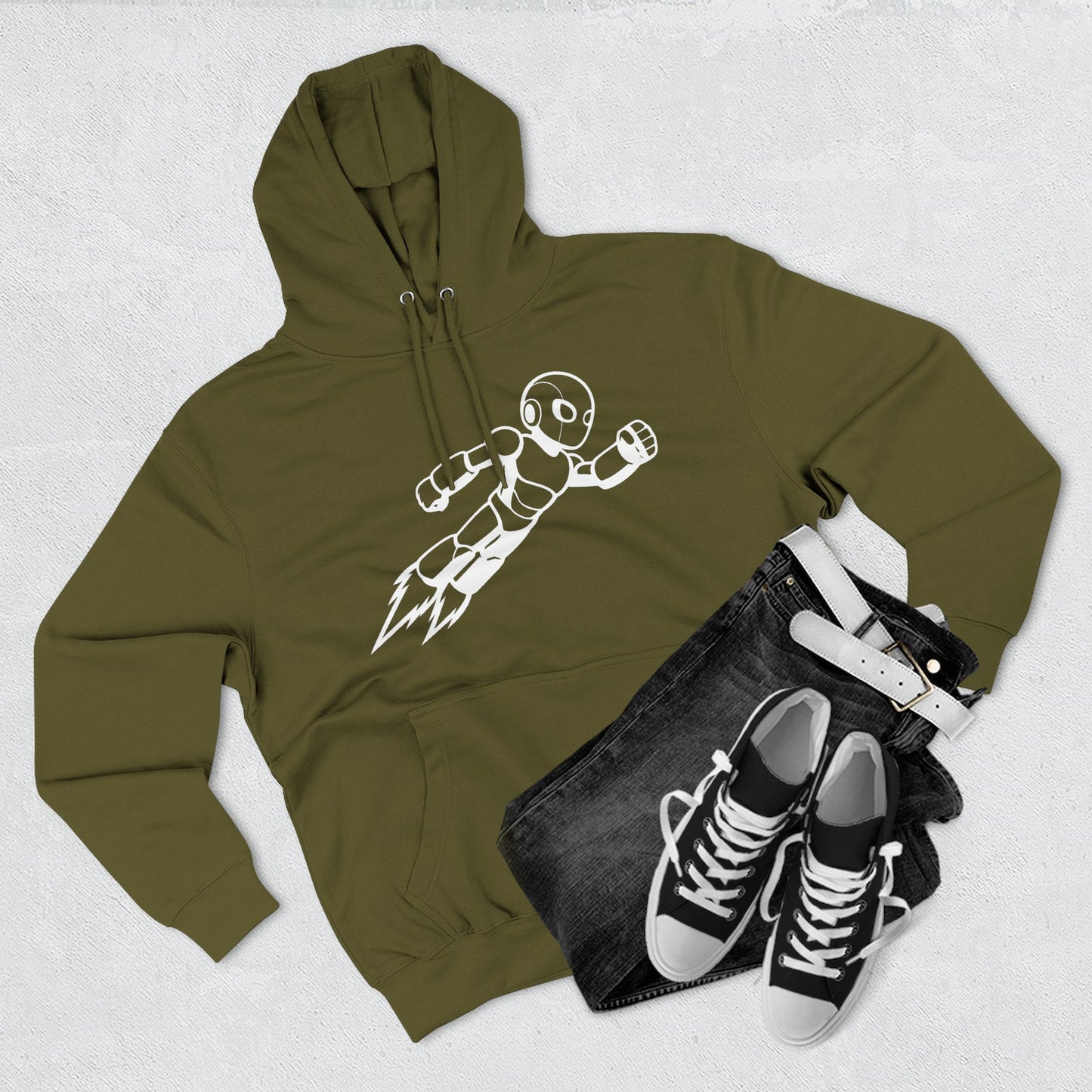 Three-Panel Fleece Hoodie Kytron