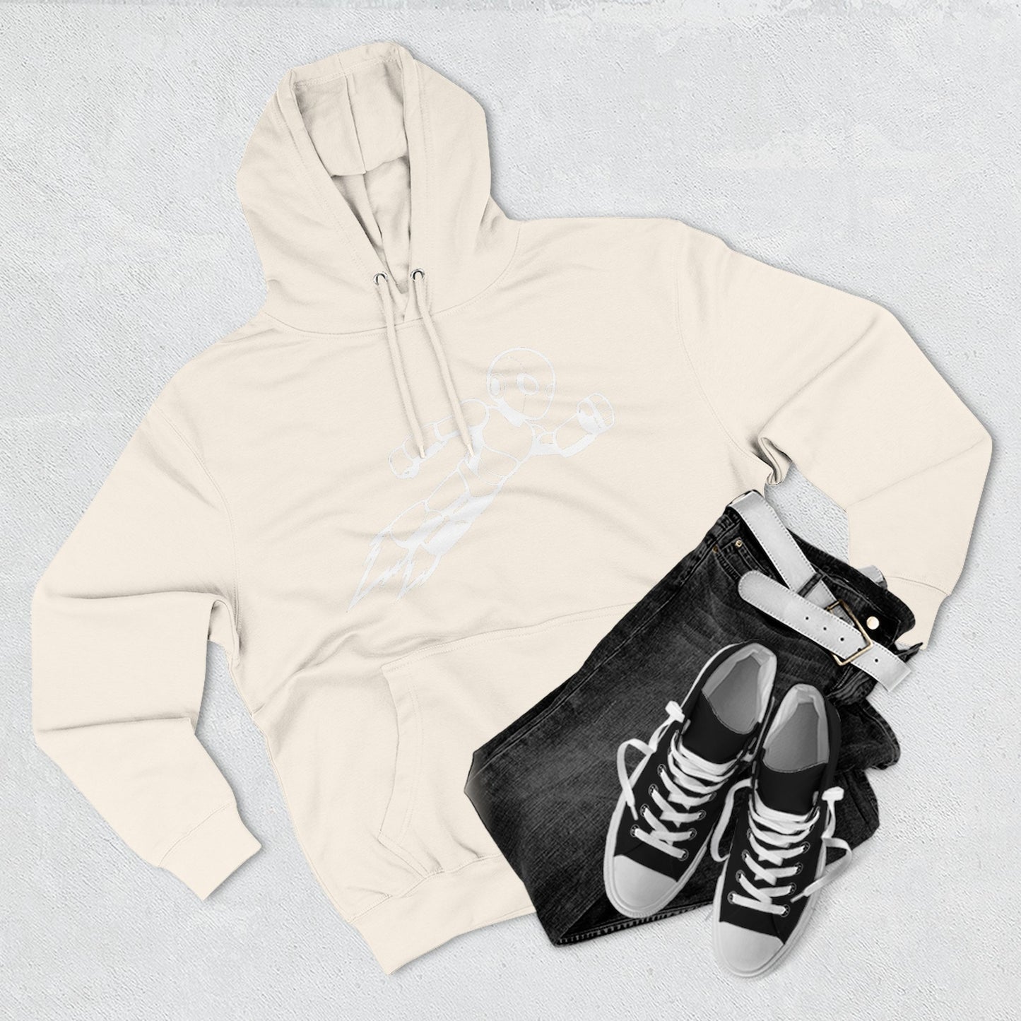 Three-Panel Fleece Hoodie Kytron