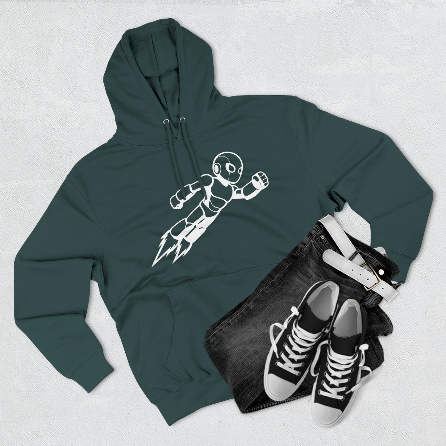 Three-Panel Fleece Hoodie Kytron