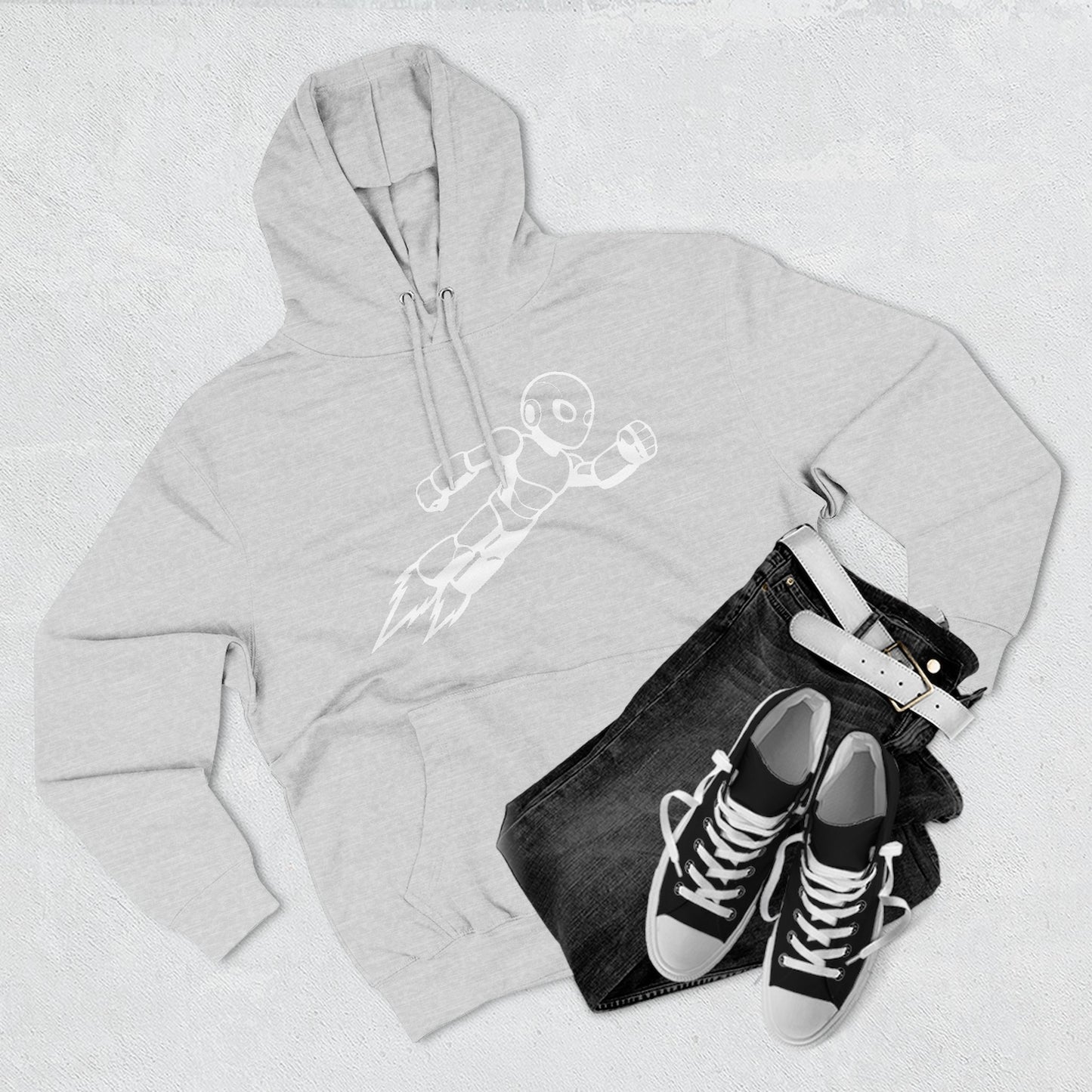 Three-Panel Fleece Hoodie Kytron