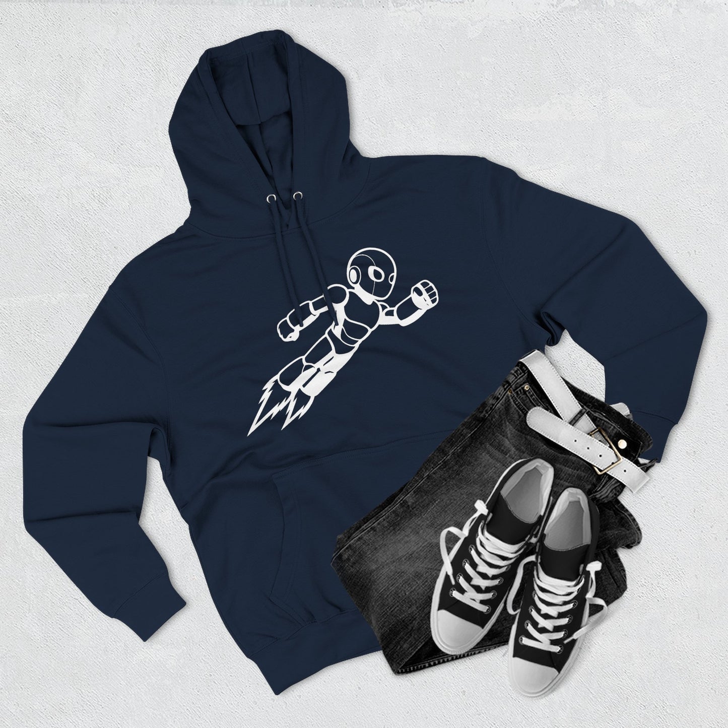 Three-Panel Fleece Hoodie Kytron