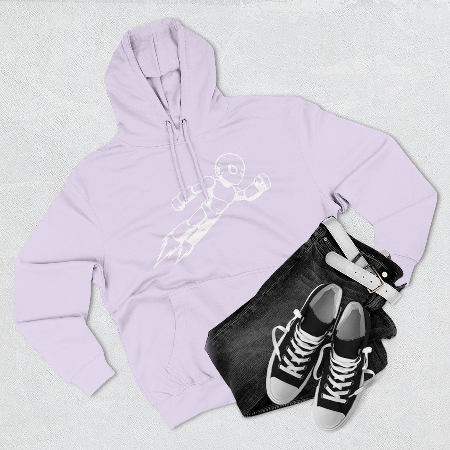 Three-Panel Fleece Hoodie Kytron
